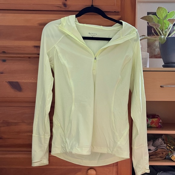 Neon yellow Athleta half-zip - Picture 1 of 6